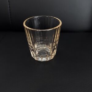 Federal Glass Faceted Vintage Retro Barware Unique Shotlass Shot Glass